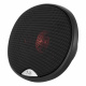 Bass Habit P690 6x9tum koaxialhögtalare En rund koaxialhögtalare med svart galler och röd belysning.