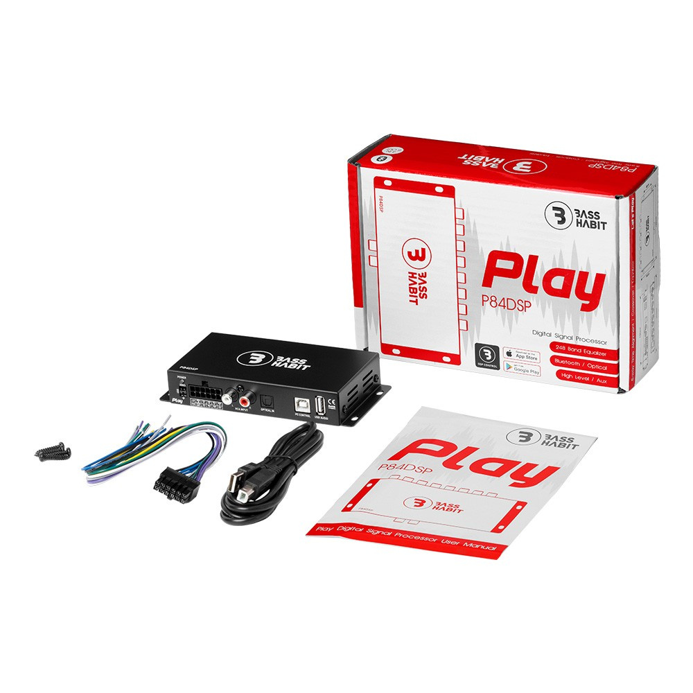 Bass Habit P84DSP, 8-kanalig DSP med Bluetooth