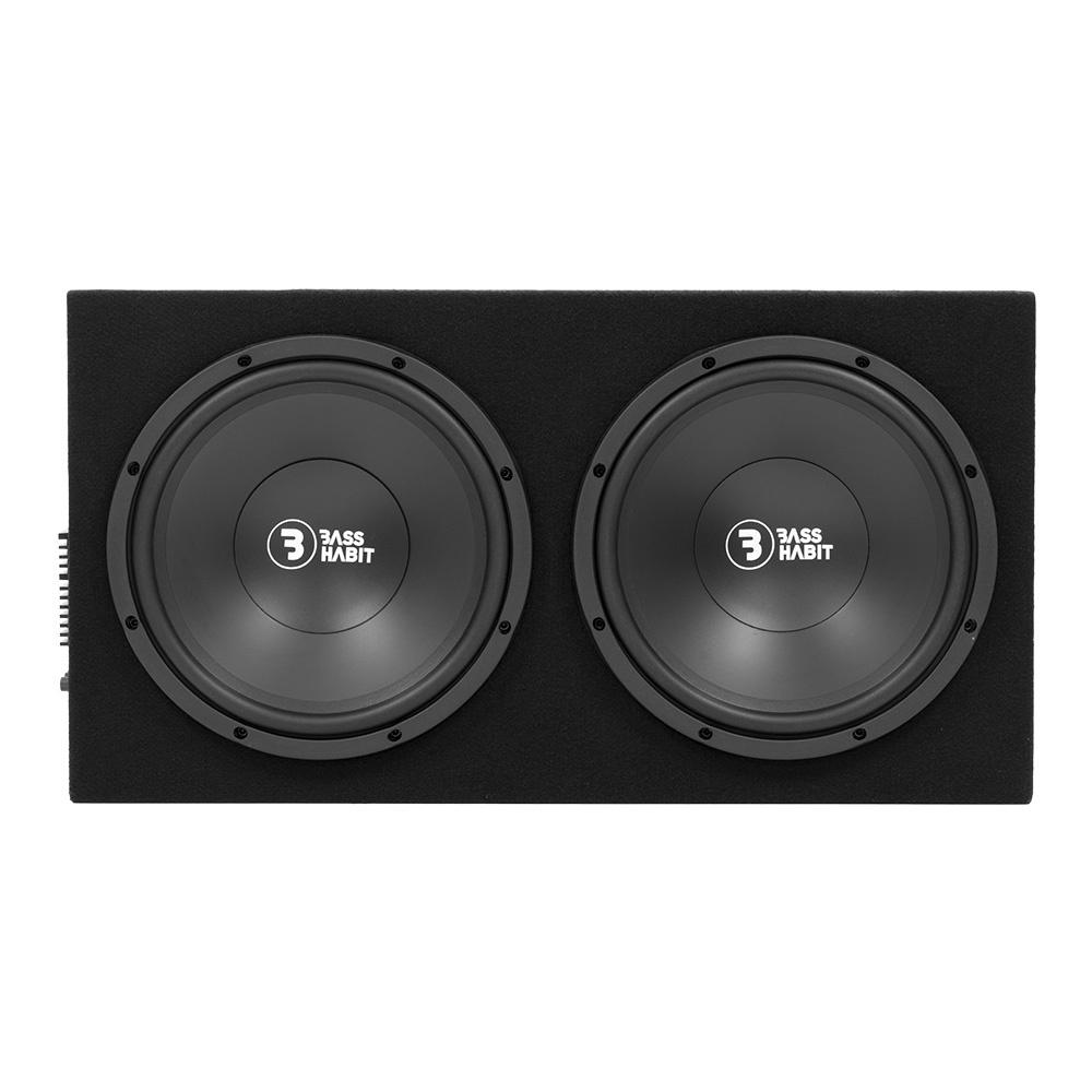 Bass Habit Play PL212A, prisvärd 2x12tums aktiv baslåda, returexemplar