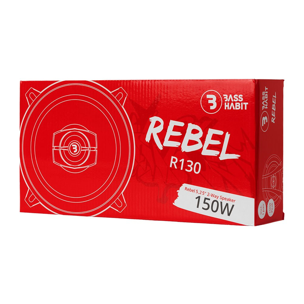 Bass Habit Rebel R130, prisvärda 5.25 tums koaxialhögtalare