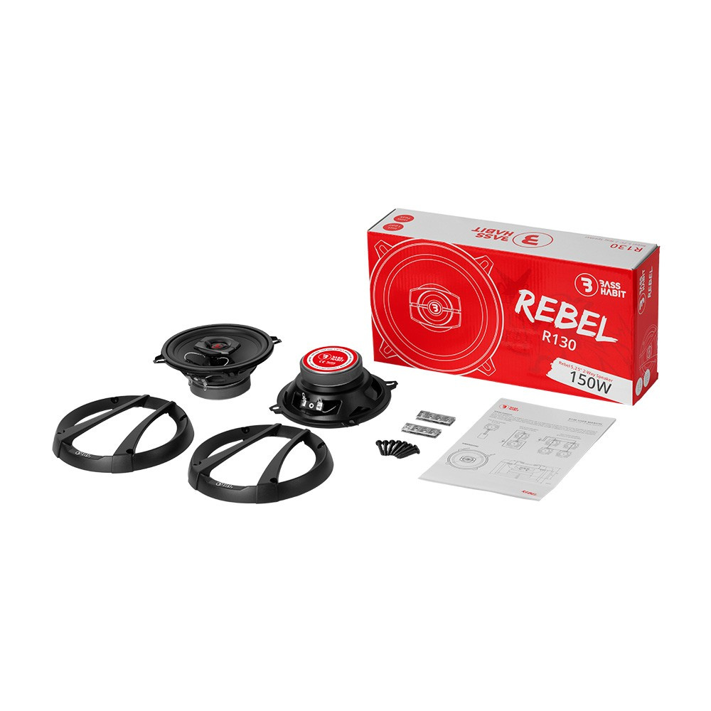 Bass Habit Rebel R130, prisvärda 5.25 tums koaxialhögtalare