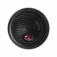 Bass Habit Rebel R25T, prisvärd 1 tums diskant En svart högtalare med galler och logotyp, designad för diskantljud.