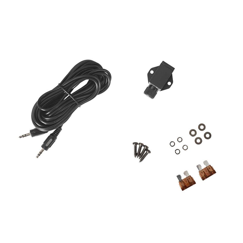 En kabel och tillbehör för Bass Habit Rebel RA1200W monoblock.