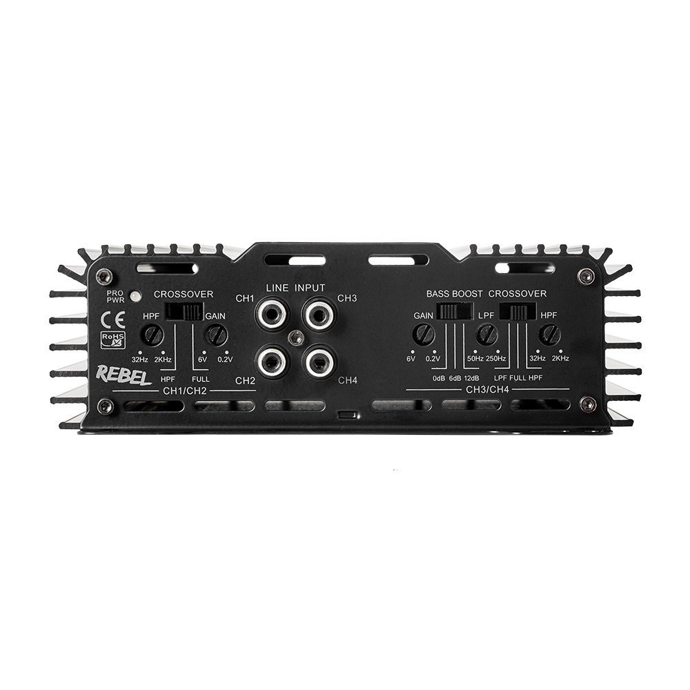 Bass Habit Rebel RA800W, fyrkanaligt slutsteg, returexemplar