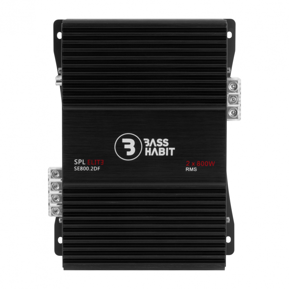 Bass Habit SPL ELITE 800.2DF, Tvåkanaligt slutsteg