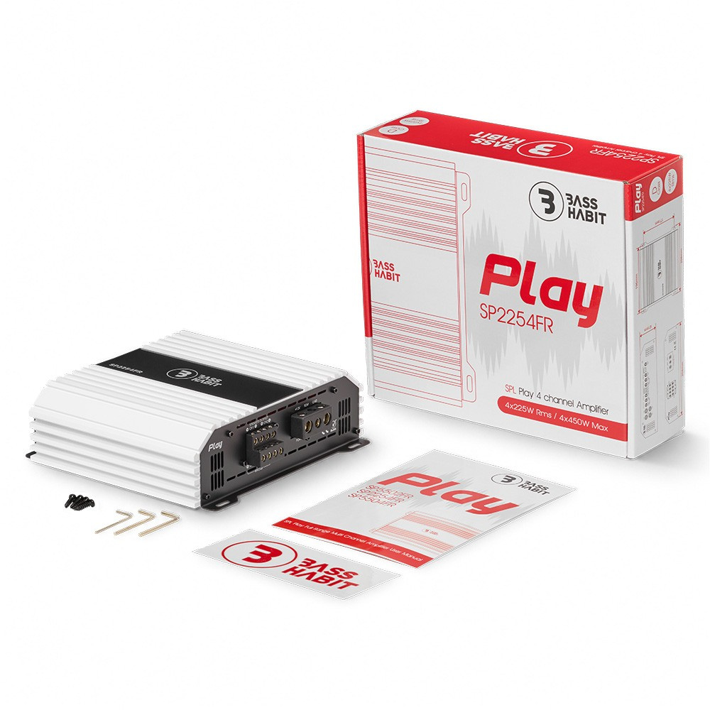 Bass Habit SPL Play SP2254FR, fyrkanaligt slutsteg