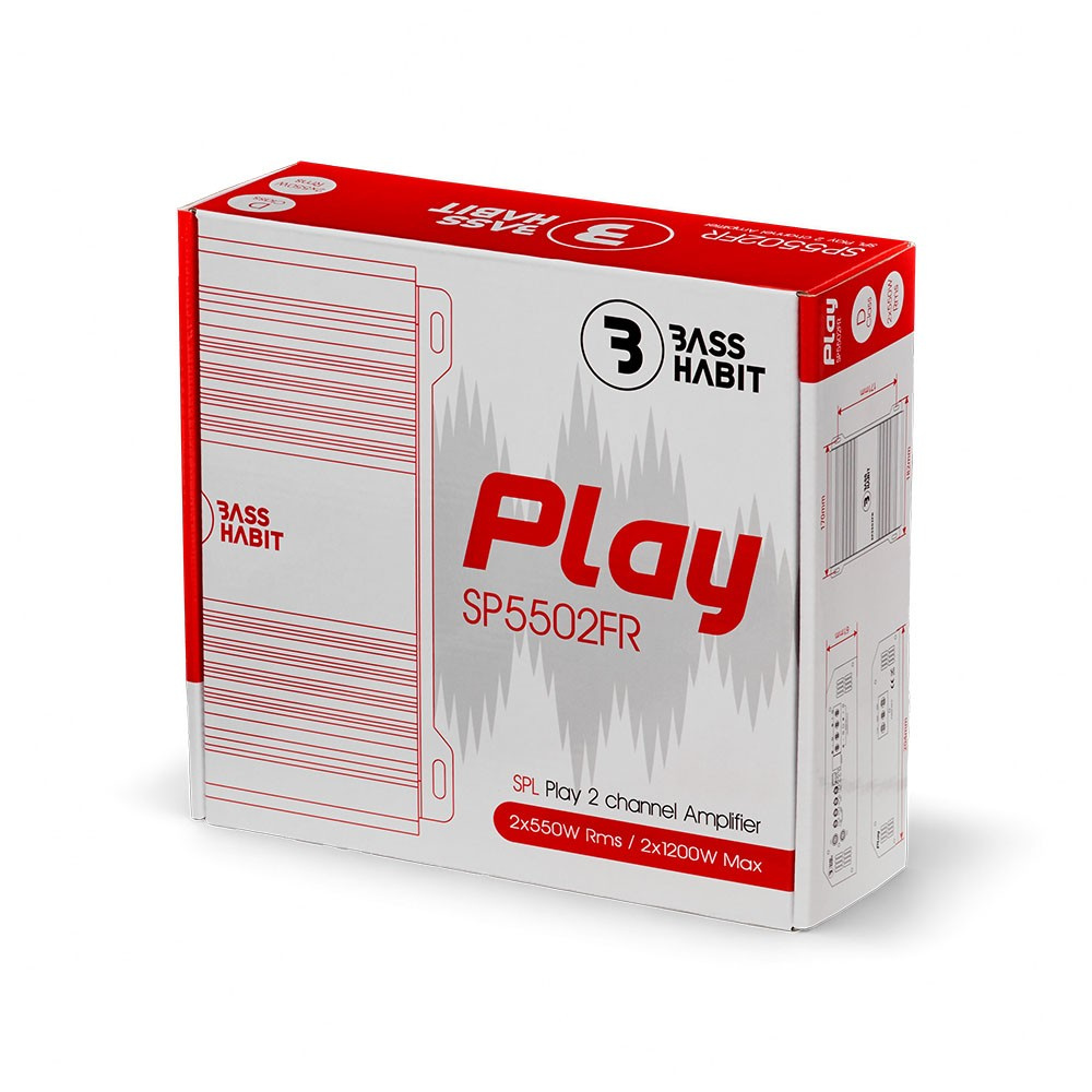 Bass Habit SPL Play SP5502FR, tvåkanaligt slutsteg