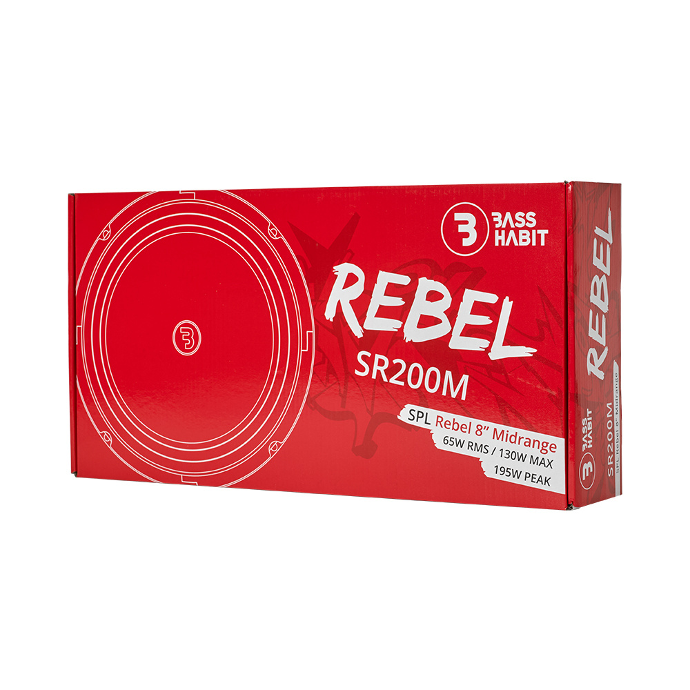 Bass Habit Rebel SR200M, 8 tums midbasar, returexemplar