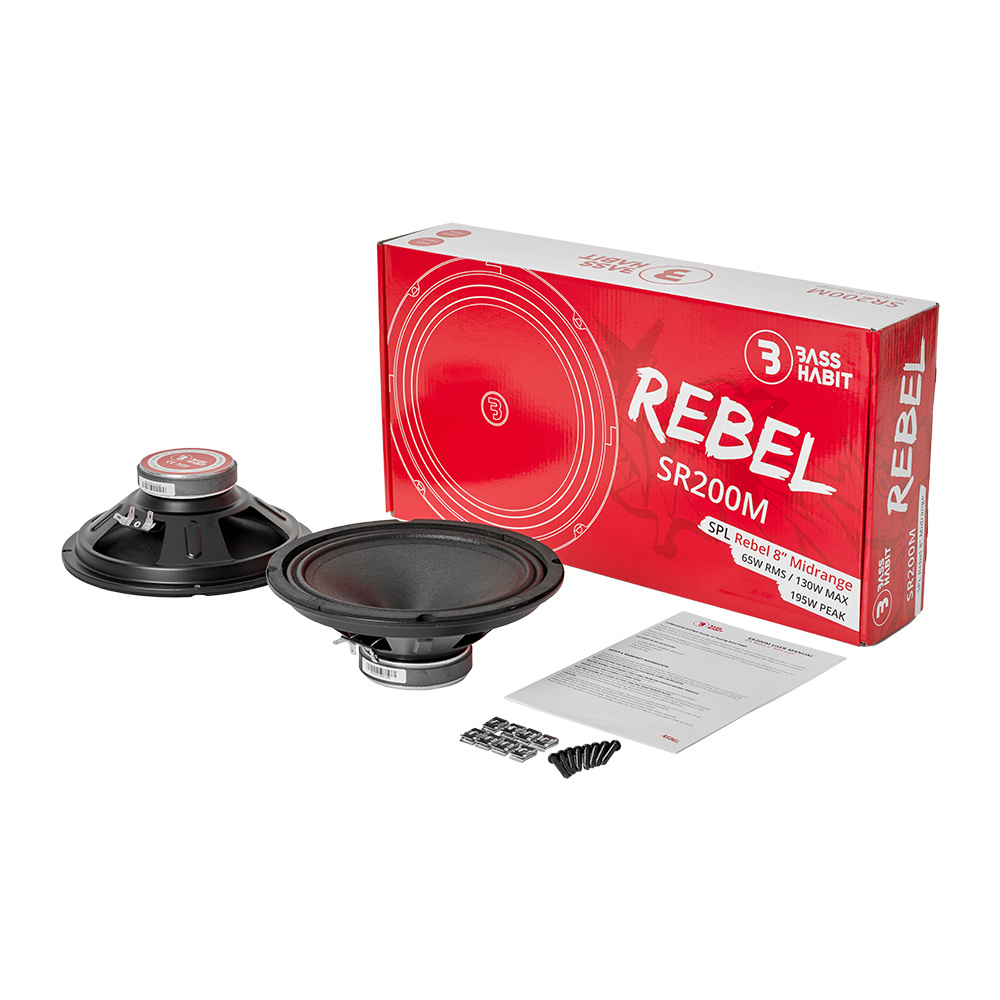 Bass Habit Rebel SR200M, 8 tums midbasar, returexemplar