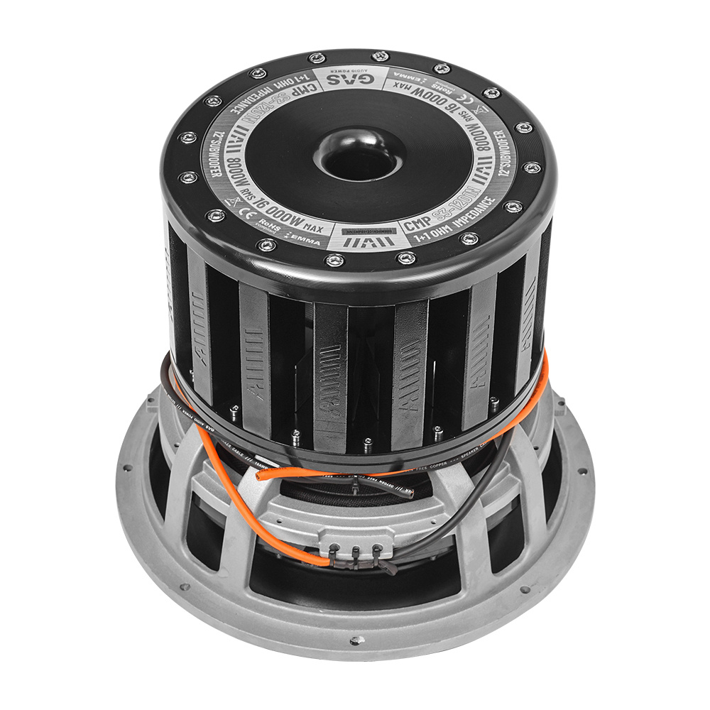Ett 12 tums baselement med neodymmotor och robust konstruktion.
