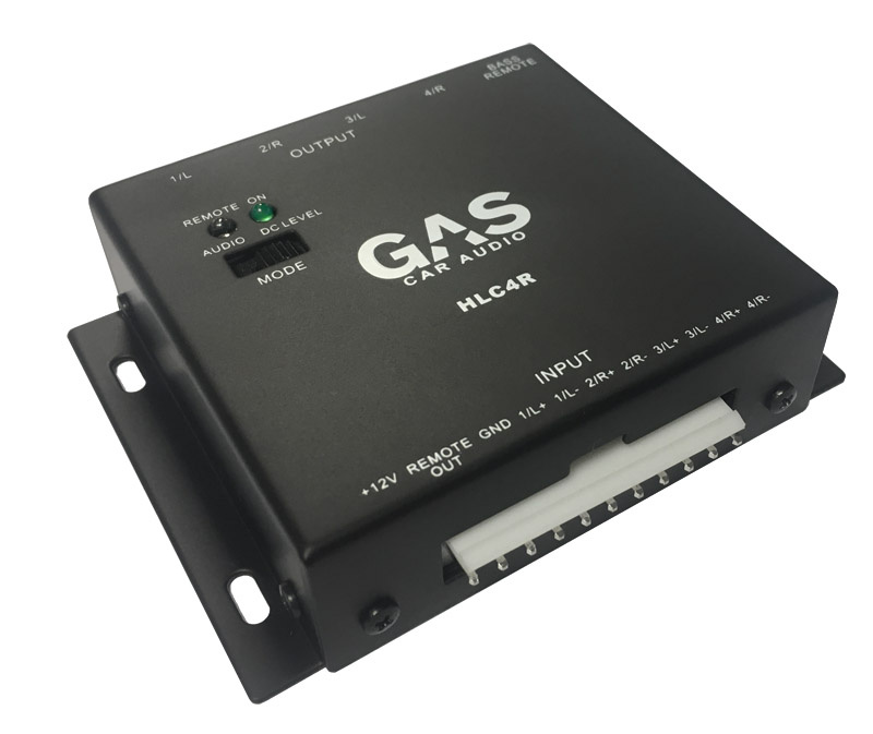 GAS HLC4R Hög/Lågnivå-omvandlare med Bass-remote