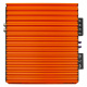 GAS MAD A1-500.1D, monoblock Orange monoblock förstärkare med kylflänsar och anslutningar.