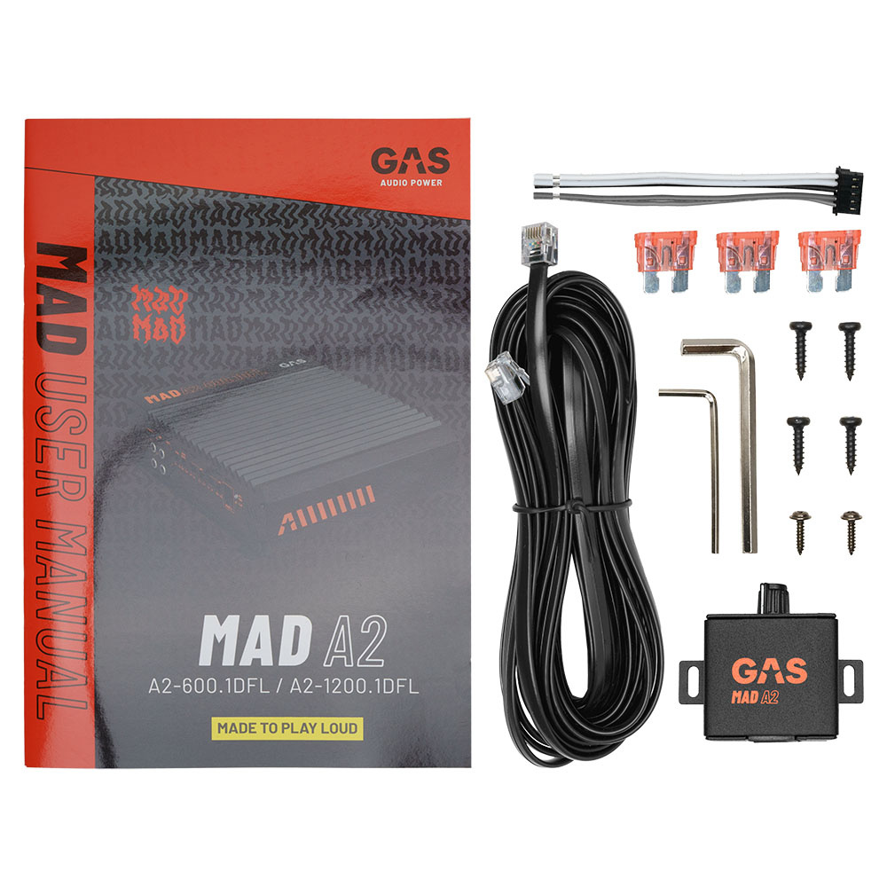 GAS MAD A2-1200.1DFL, kraftfullt monoblock returexemplar