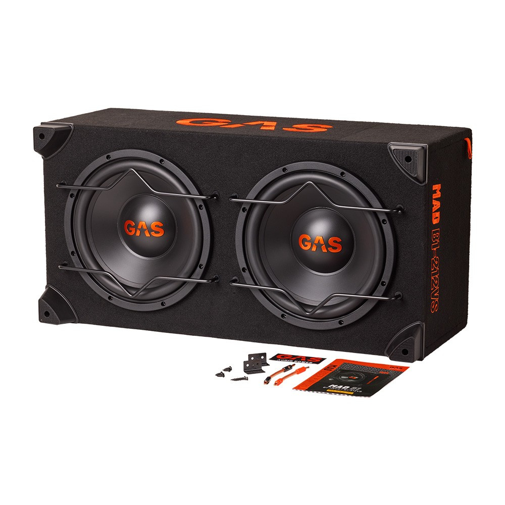 GAS MAD B1-212VS, 2x12 tums portad eller sluten baslåda