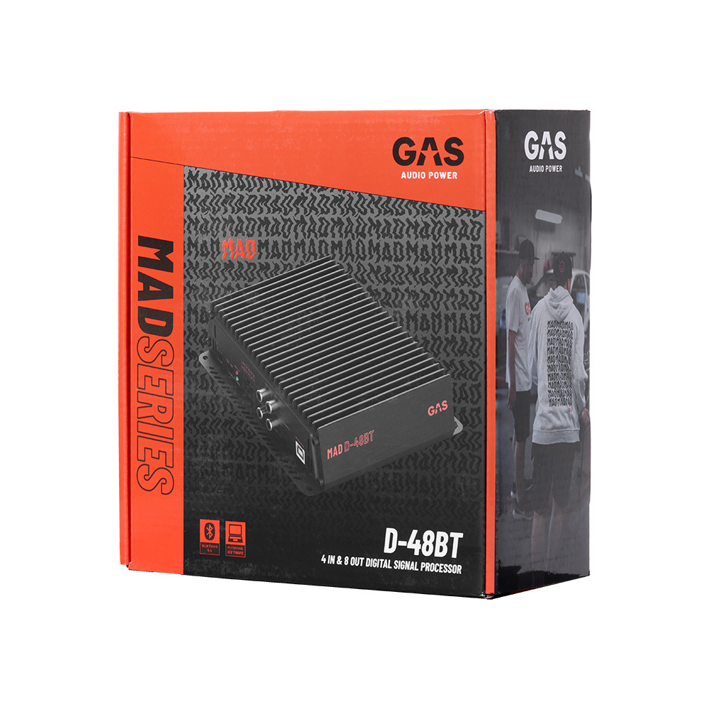 GAS MAD D-48BT, 8-kanalig DSP med Bluetooth