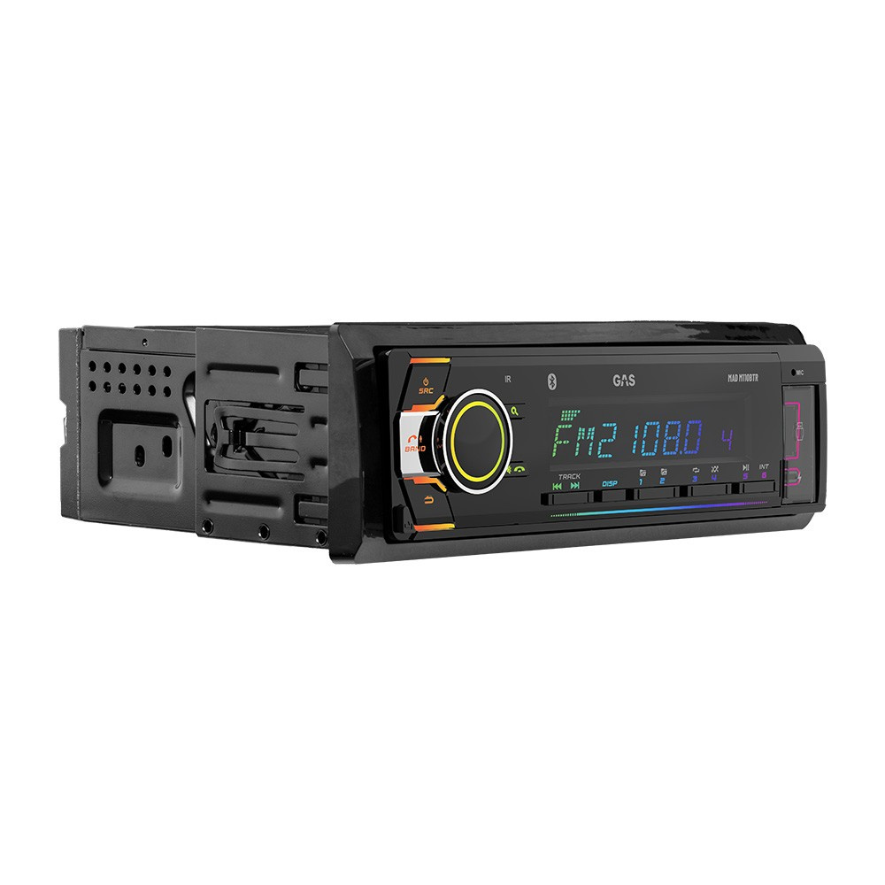 GAS MAD M110-BTR, bilstereo med Bluetooth 5.3, AUX, USB-C & 2 par lågnivå, returexemplar