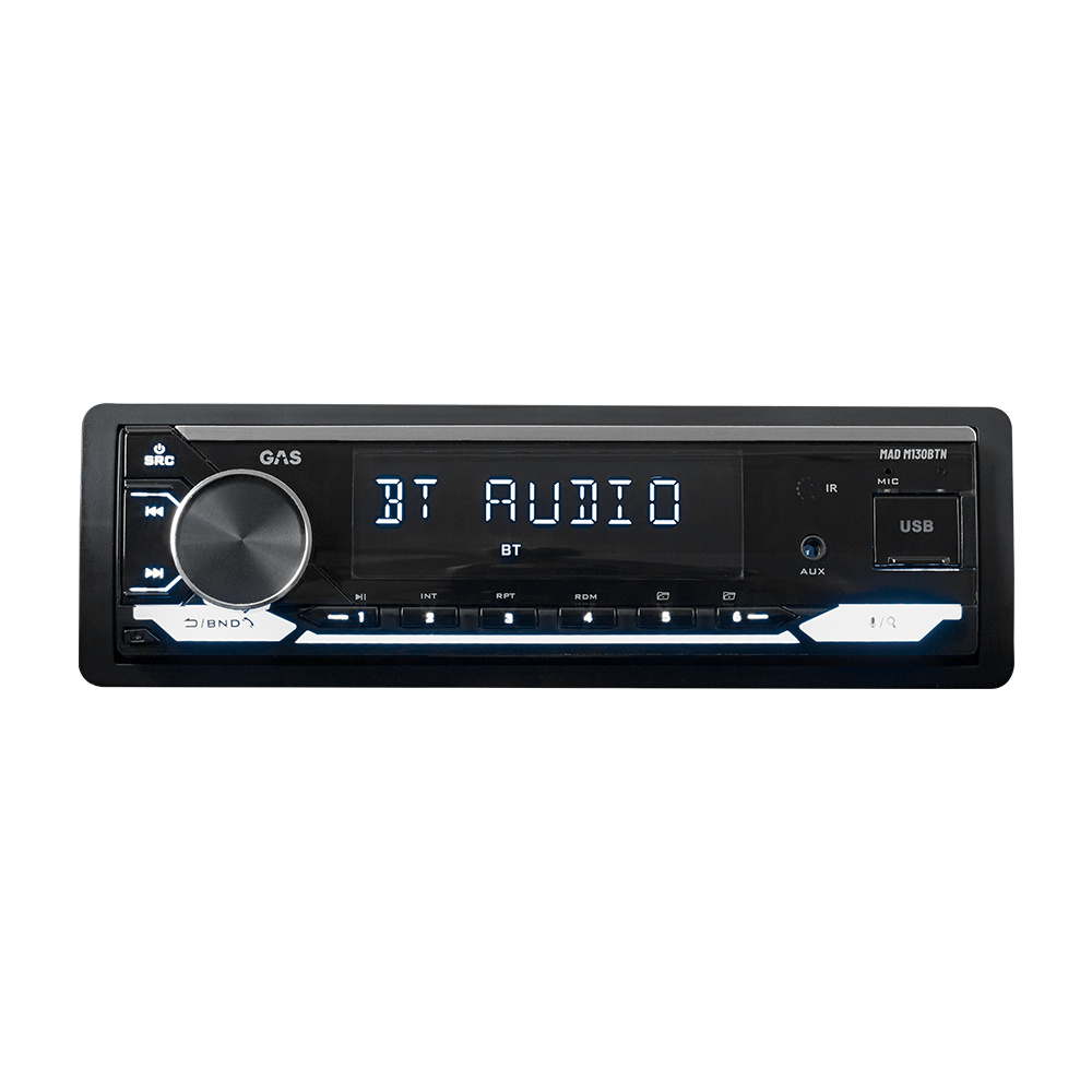 GAS MAD M130-BTN bilstereo med Bluetooth, DSP och 3 par lågnivå, returexemplar