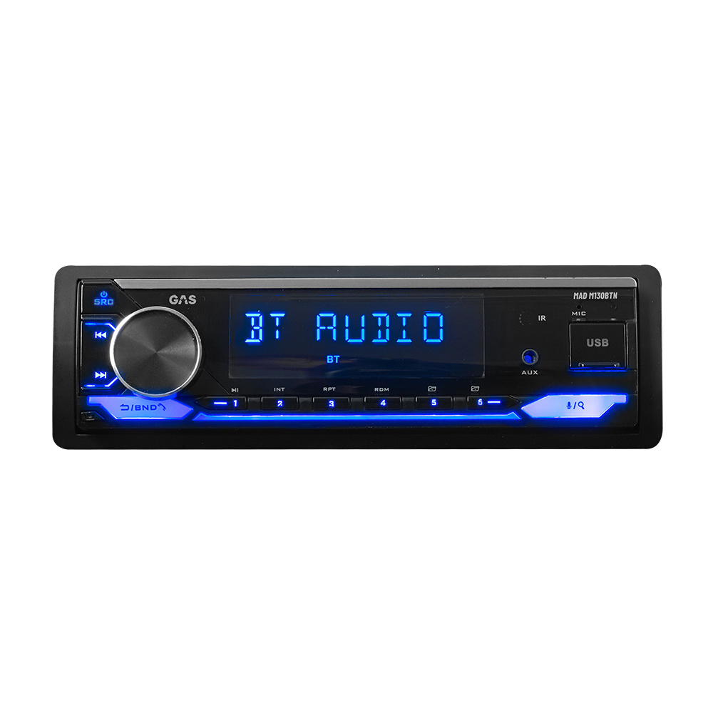 GAS MAD M130-BTN bilstereo med Bluetooth, DSP och 3 par lågnivå, returexemplar