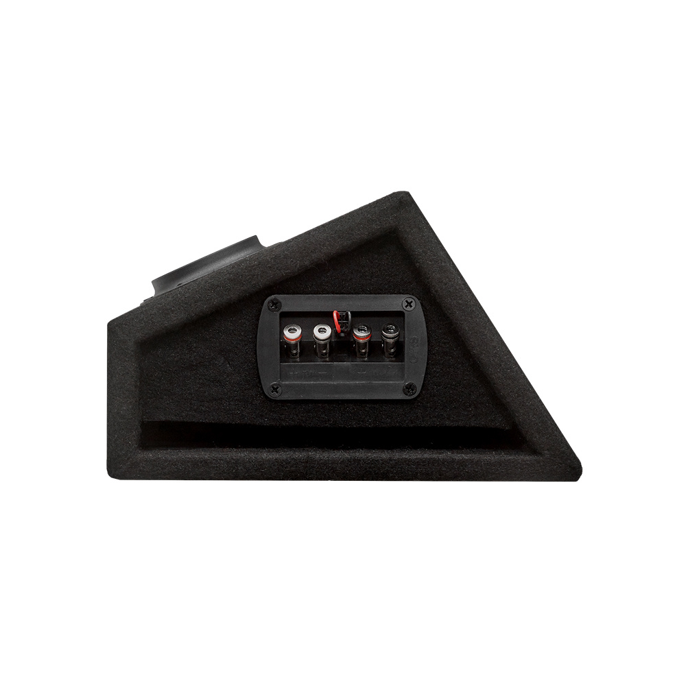 Färdigmonterad raggarplanka med en midbaslåda och anslutningspanel.