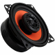 GAS MAD X2-44, 4 tums koaxialhögtalare Koaxialhögtalare med svart chassi och orange membran. 4 tum storlek.