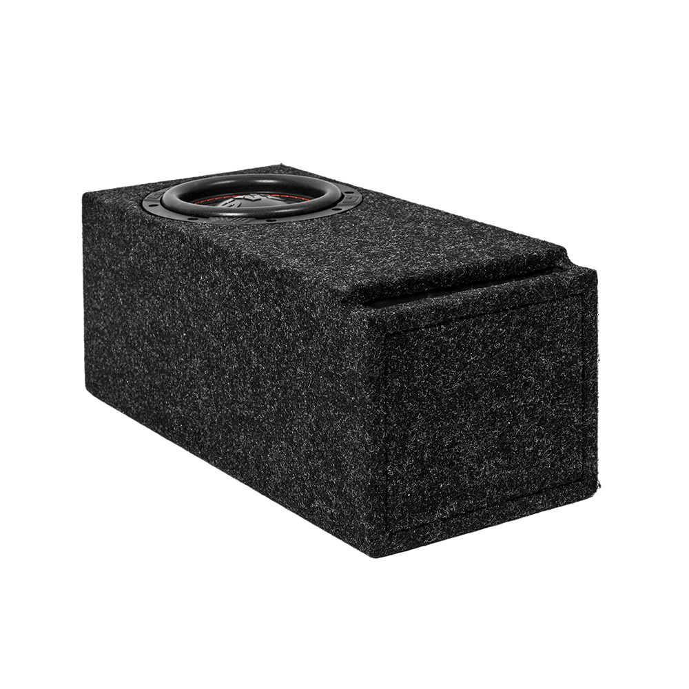 Baslåda i svart tyg med 6.5 tum subwoofer, designad för Vito och EQV.