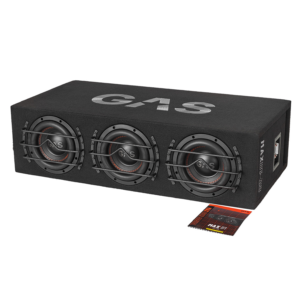 GAS MAX B1-38, riktigt tung 3x8 tum baslåda