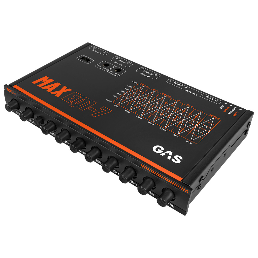 GAS MAX EQ1-7, 7-bands analog equalizer, returexemplar
