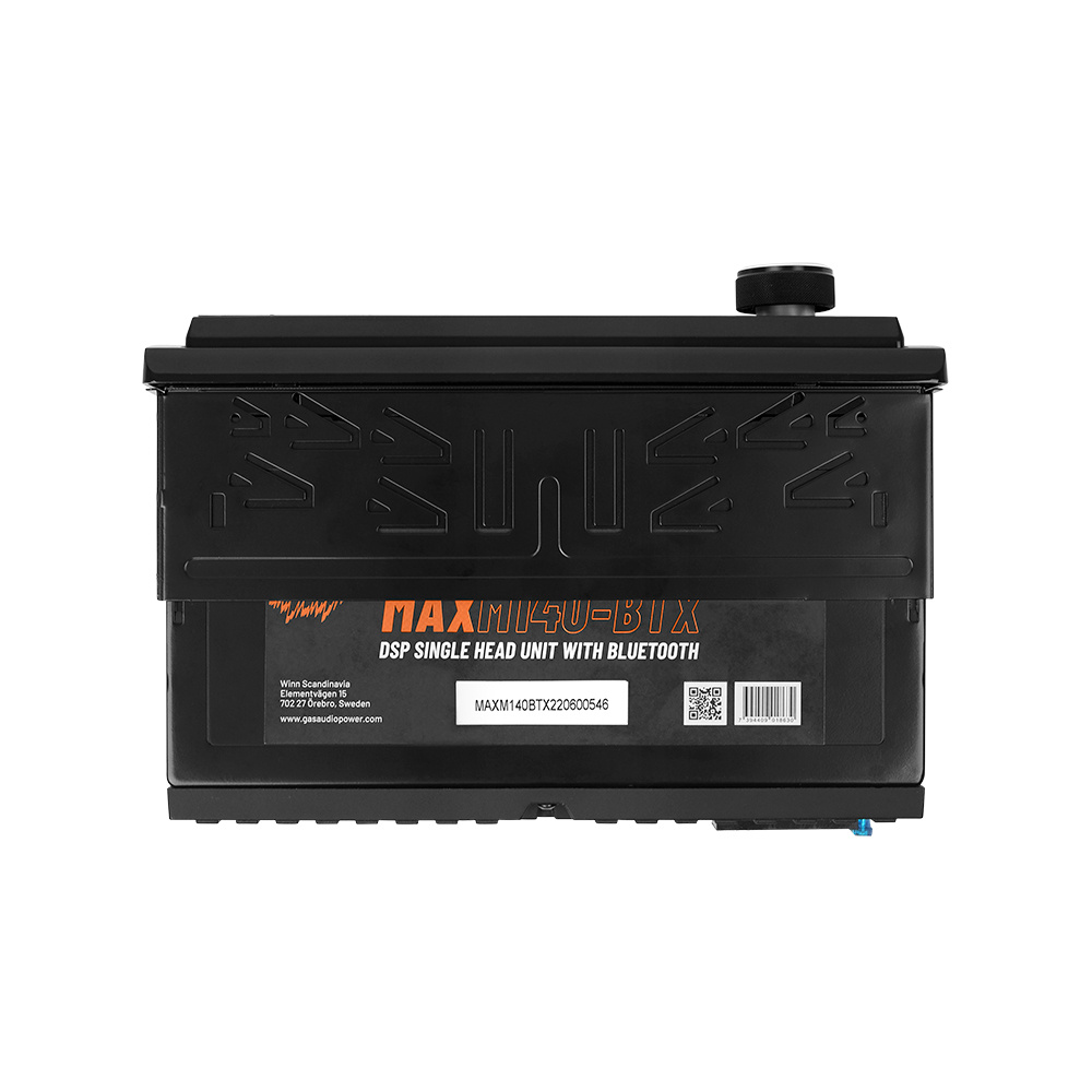 GAS MAX M140-BTX bilstereo med Bluetooth, 32-bit DSP och 3 par (4V) lågnivå, returexemplar