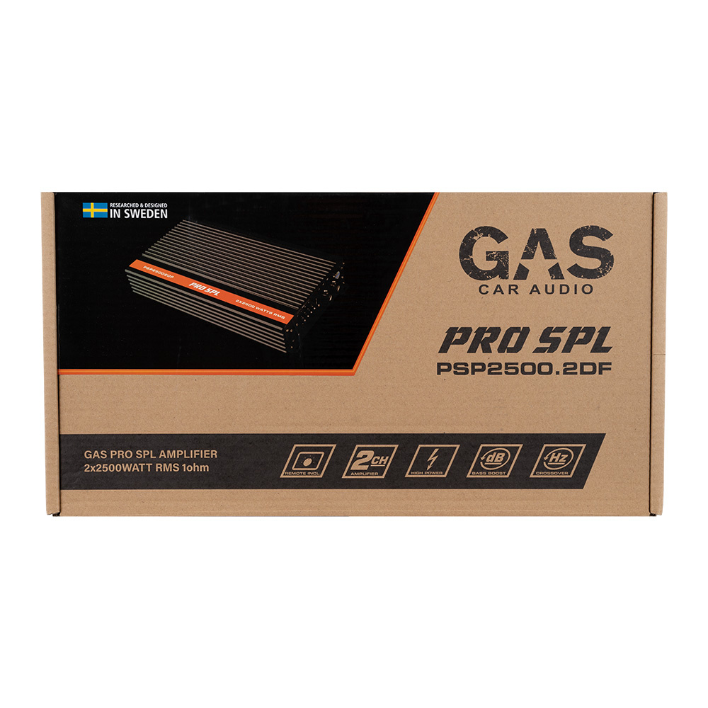 GAS PRO SPL POWER 2500.2DF, Tvåkanaligt slutsteg