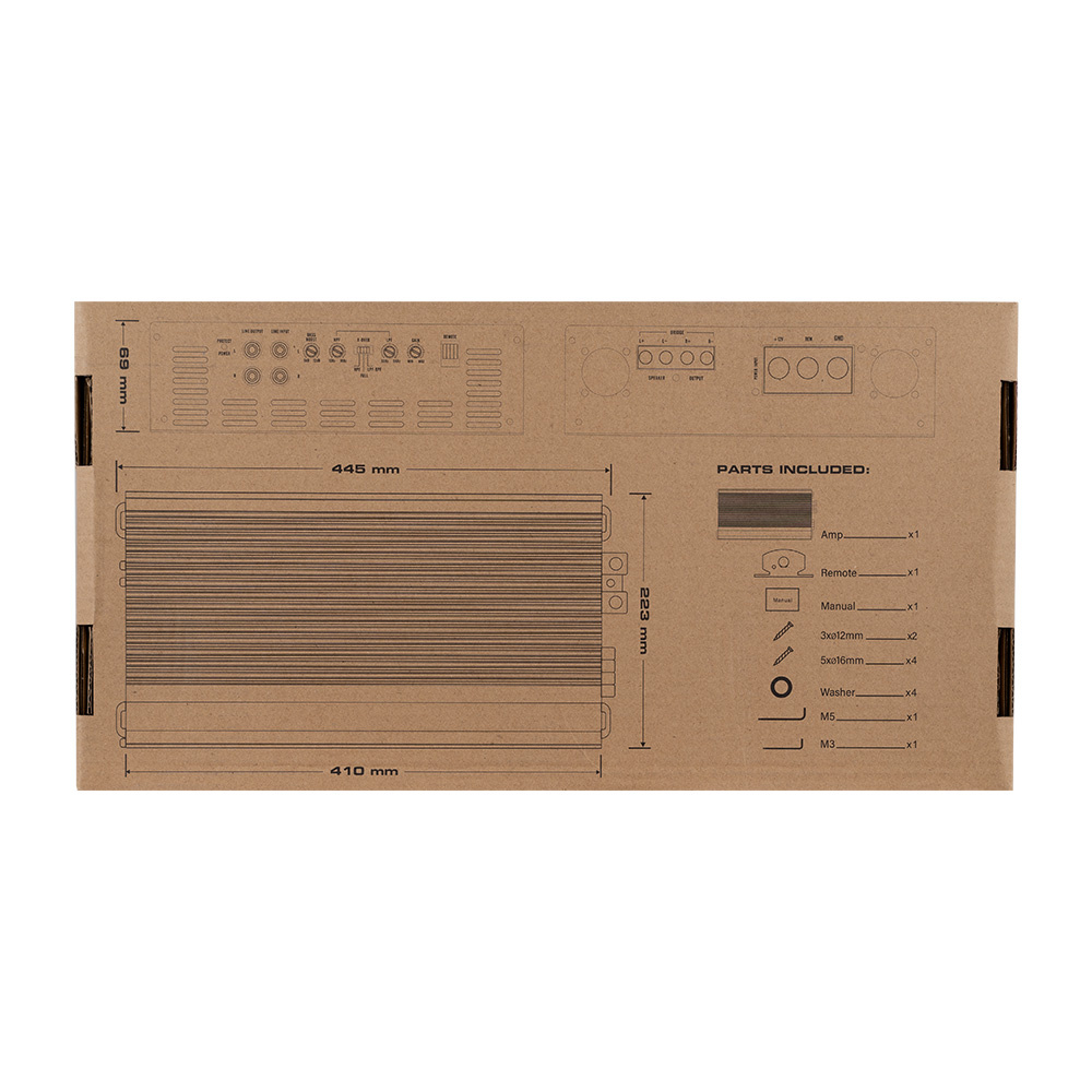 GAS PRO SPL POWER 2500.2DF, Tvåkanaligt slutsteg