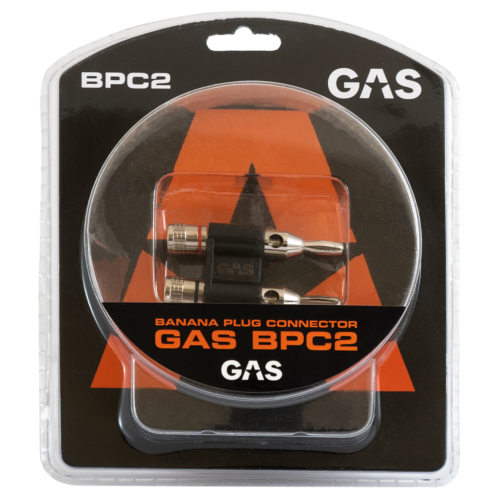 Banankontakter för högtalarkabel, paket med två stycken.