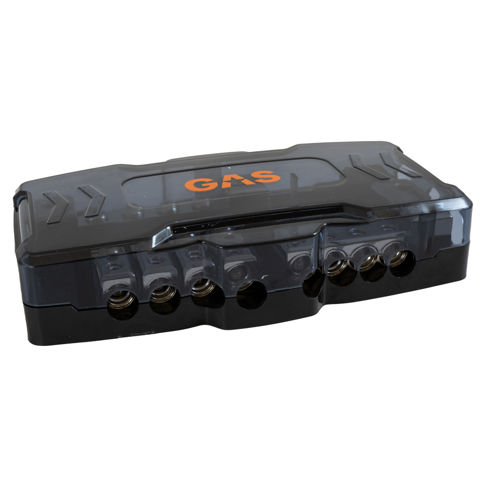 Säkringshållare och jordblock för 35mm²-50mm² kablar.