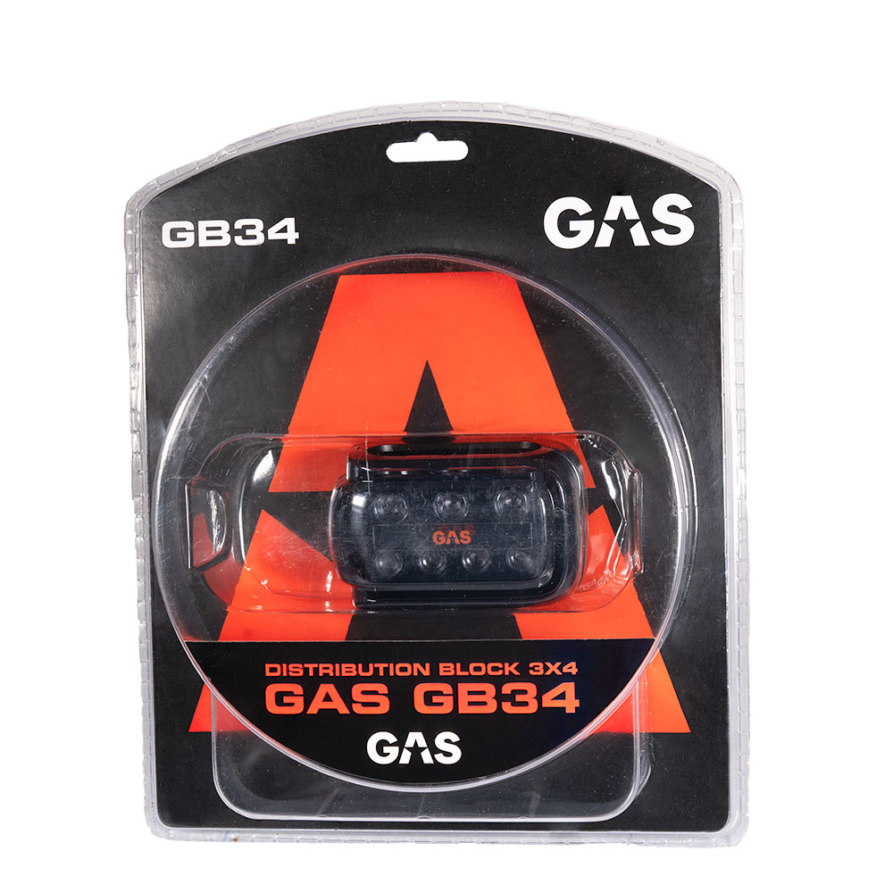 Distribution block för elektrisk installation, 3x4 mm², plastförpackning.