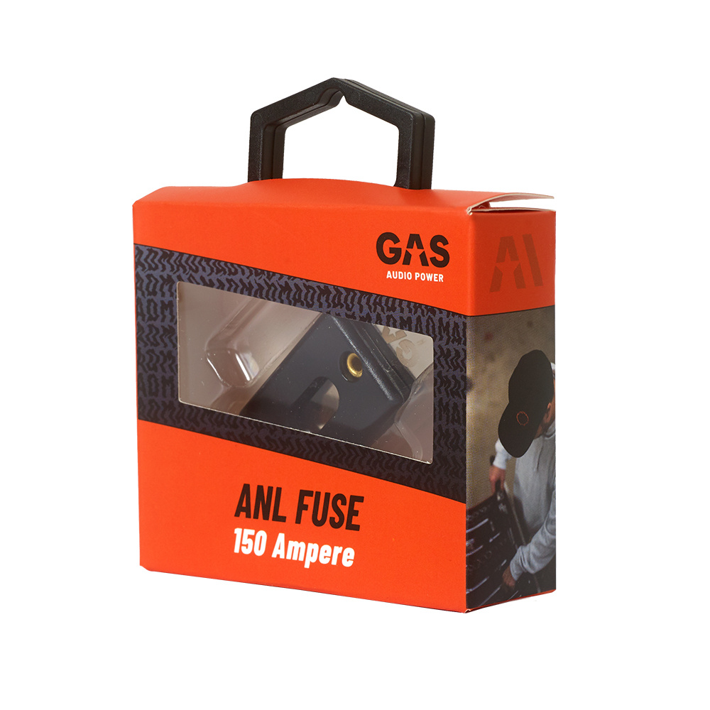 Förpackning av ANL-säkring 150 ampere från GAS Audio Power.