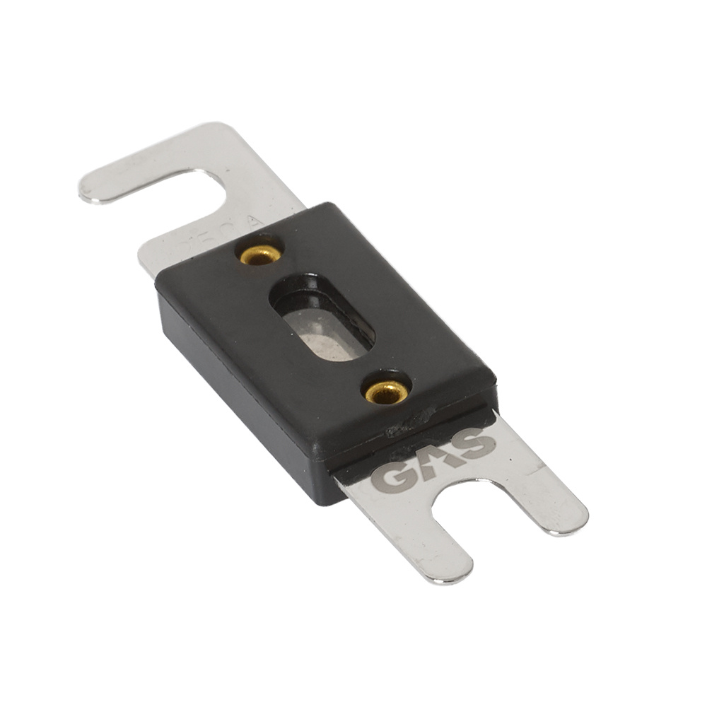 Säkring med metallkontakter och plastkåpa, 250A för elektriska system.