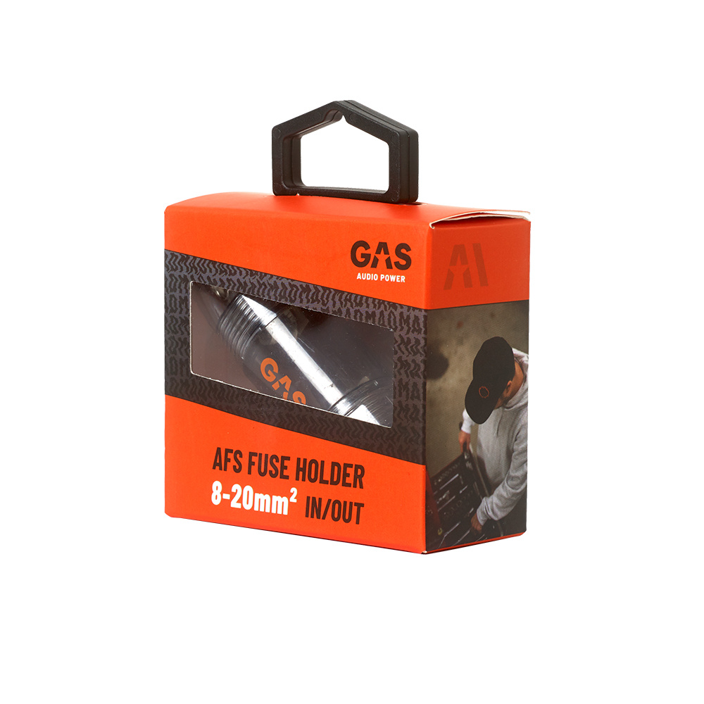 Förpackning som visar en säkringshållare för kabeldimensioner 8-20mm².