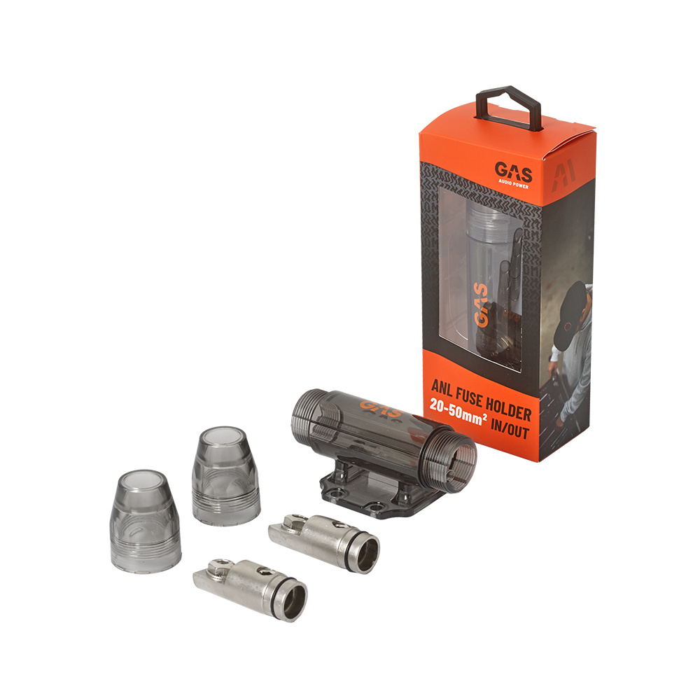 Gas ANL-säkringshållare med tillbehör, för 20-50 mm² kablar.