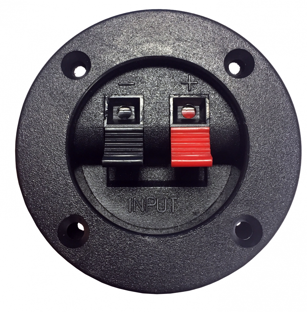 Högtalarterminal med 2vägs-delningsfilter