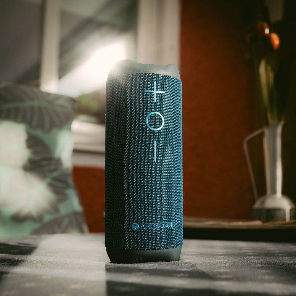 Arcsound EDGE Sapphire Blue kraftfull bärbar högtalare med Bluetooth