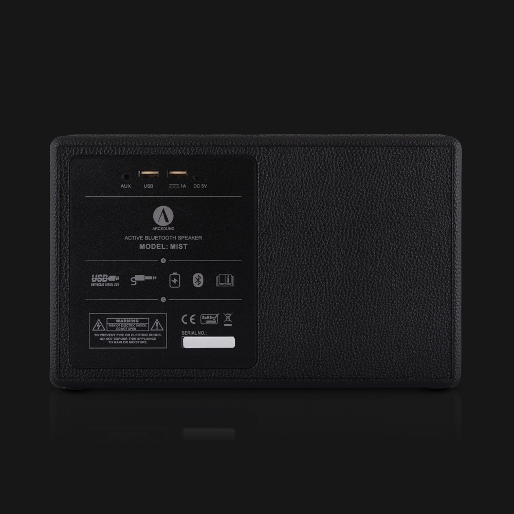 Arcsound Mist, bärbar Bluetooth-högtalare i svart