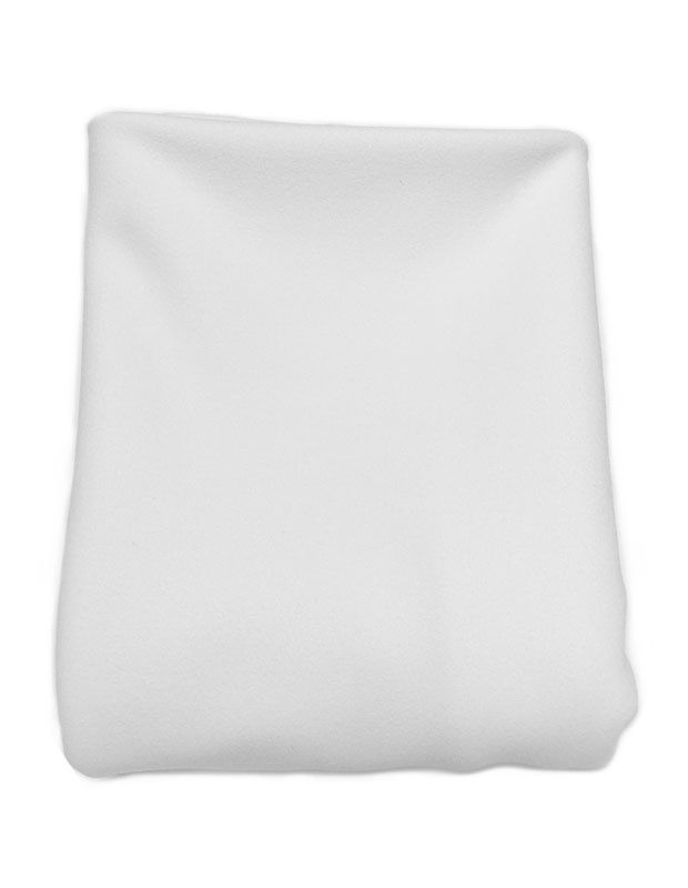 Vitt, mjukt tyg som kan användas för högtalare, 150x80 cm.