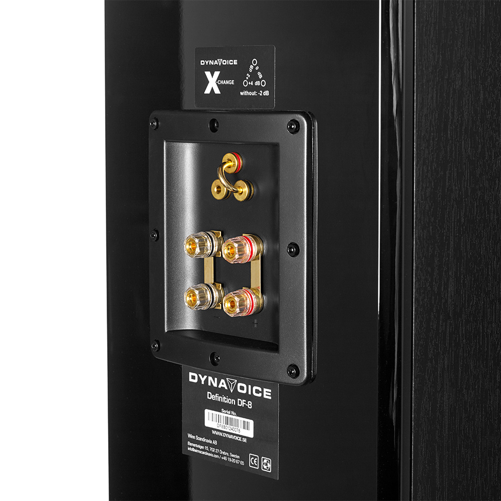 Dynavoice Definition DF-8 golvhögtalare, svart par