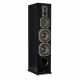 Dynavoice Definition DF-8II golvhögtalare, svart En svart golvhögtalare med tre högtalarelement och elegant design.
