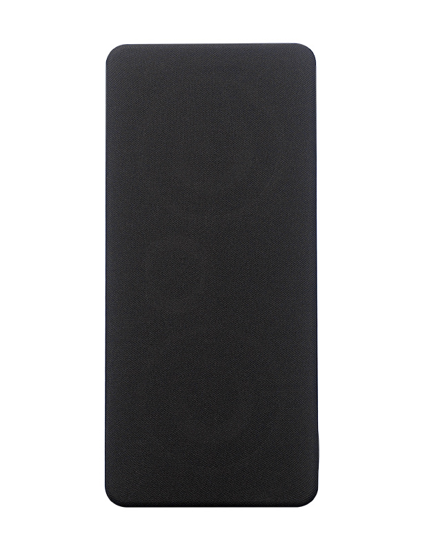 Svart vägghögtalare med två högtalarelement.