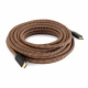 Proson Arctic HDMI-kabel 4K, 10 meter HDMI-kabel, 4K, 10 meter, med flätad beläggning och guldpläterade kontakter.