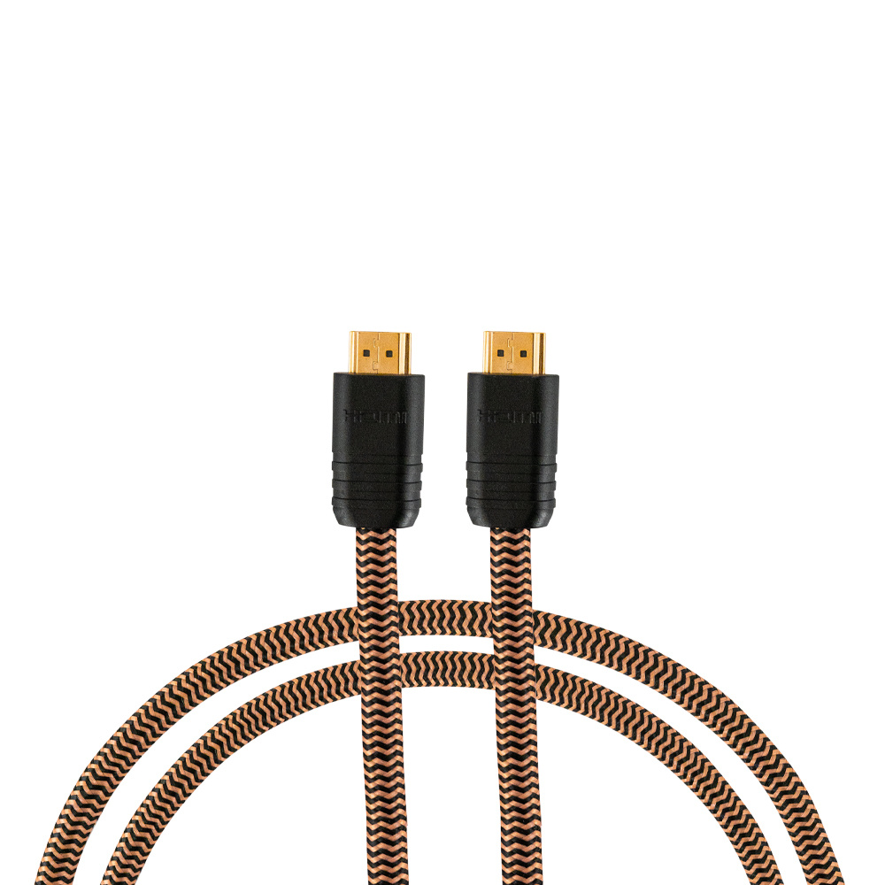 HDMI-kabel, 2 meter, stödjer 8K/4K, med guldpläterade kontakter.