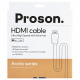 Proson Arctic HDMI-kabel 8K / 4K, 3 meter HDMI-kabel Proson Arctic, 3 meter, 8K/4K, hög hastighet med Ethernet.