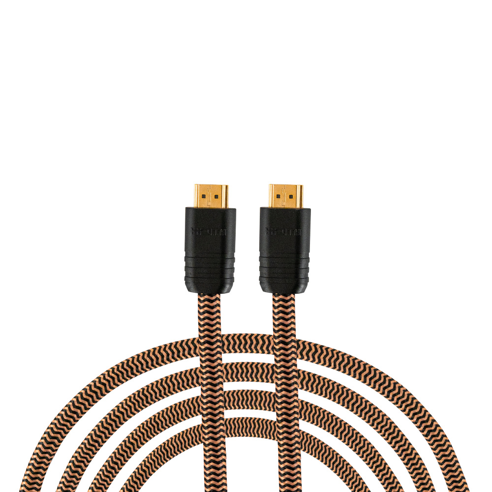 HDMI-kabel med plastad koppling, 8K/4K, 4 meter lång.