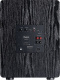 Magnat Alpha RS12 subwoofer, svart Subwoofer med kontroller och anslutningar på baksidan, svart finish.