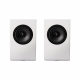 Magnat ATM202 Atmos-högtalare, mattvit Två mattvita högtalare med svart element, designade för Atmos-ljudsystem.